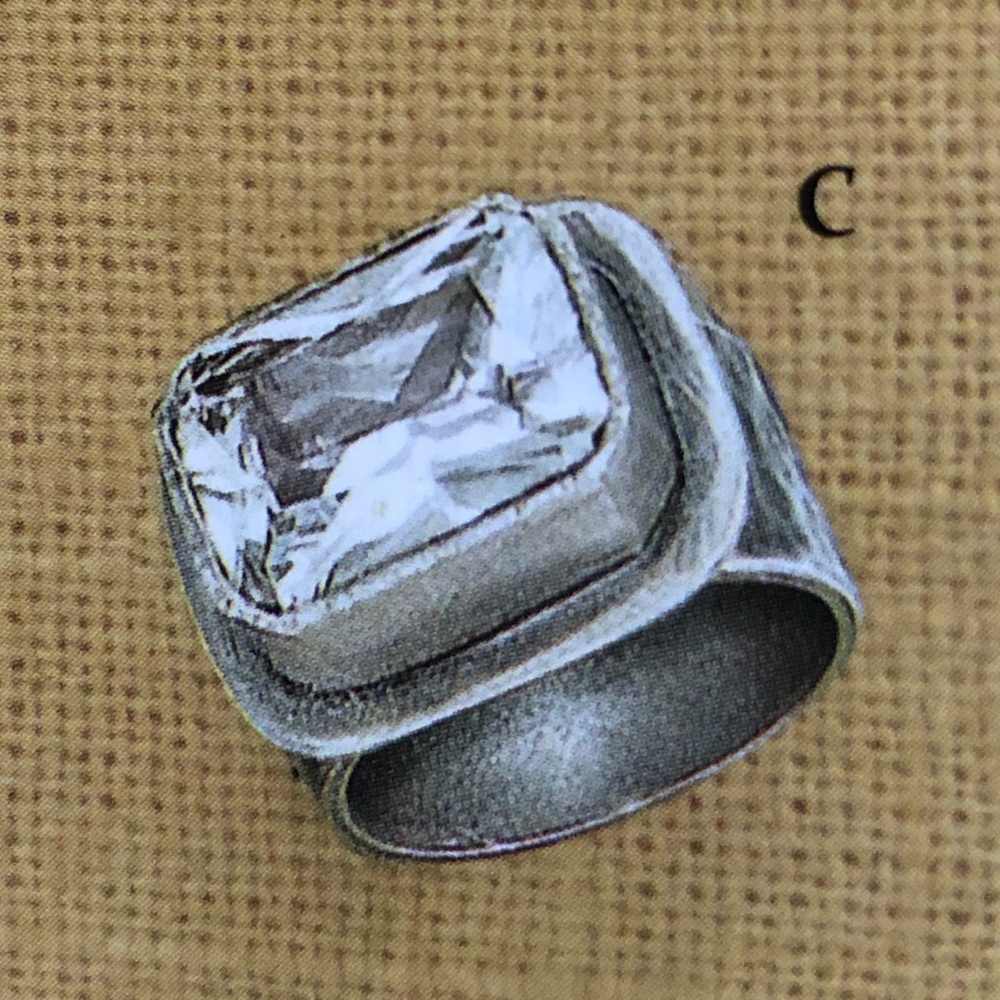 Vintage Silpada Hammered Sterling Silver and Cubic Zirconia Ring Size 7